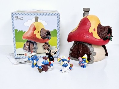 Schleich 49001 Schlümpfe Schlumpfhaus Figur Peyo Creations OVP (Bitte Lesen)