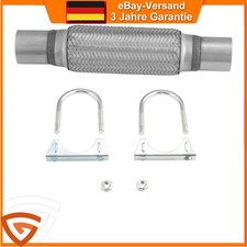 Auspuff Flexrohr 45 x 200/300mm Satz mit Schellen für Opel Astra H J Corsa D