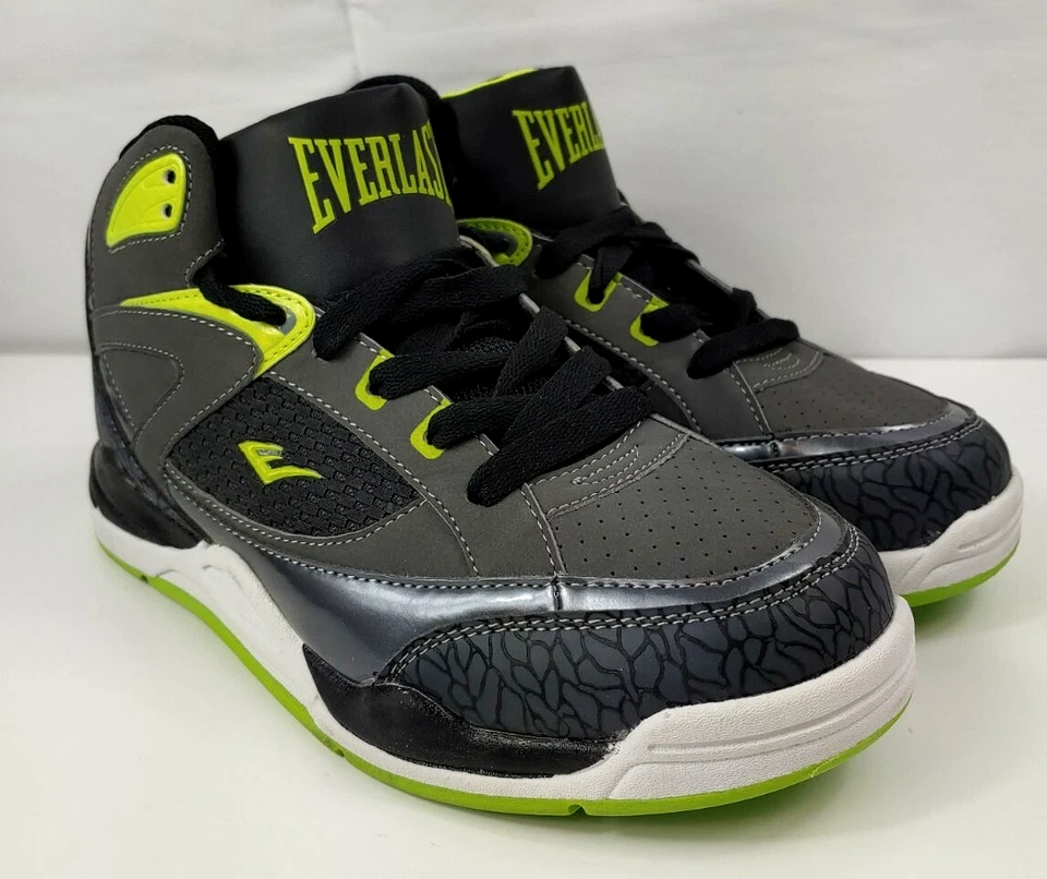 Zapato para correr de baloncesto Everlast para niño talla 7,5 Terminator verde/negro súper limpio Foto 3 de 4