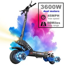 3600W Dual Motor Electric Scooter for Adults 45MPH 10.5'' Off-Road E-Scooter NFC