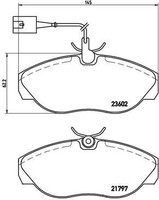 Brembo Bremsbelagsatz, Scheibenbremse P 23 083 FüR Peugeot Fiat CitroËN