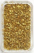 GOLD NATURAL ALASKAN 15.1 GRAMS YUKON NUGGETS PROSPECTOR TYPE IN BAR HOLDER 4631.27 per troy oz