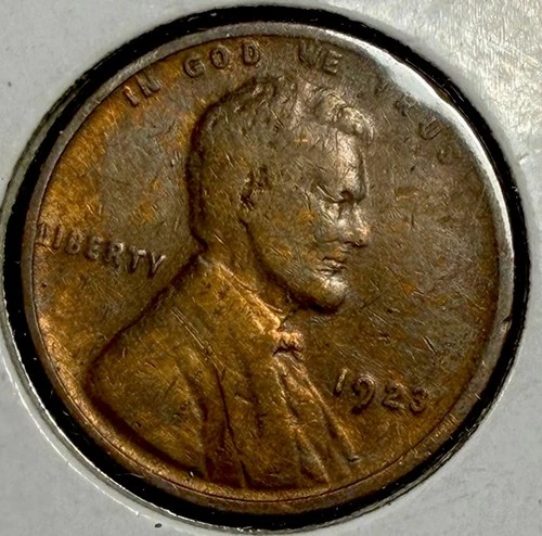 1923 lincoln wheat cent penny good free shipping Old Cleaning