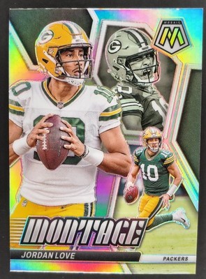 Jordan Love 2024 Panini Mosaic Football Montage Silver PRIZM