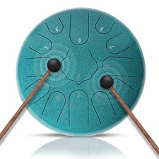 NBMICSO Steel Tongue Drum- 13 Note 12 Inches C-key Rain Drum Sound Healing In...