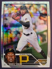 2023 Topps Chrome #15 Oneil Cruz Prism Refractor Pirates Card