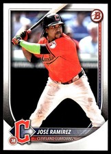 Jose Ramirez 2025 Bowman #89 Cleveland Guardians FREE SHIPPING AutographDen