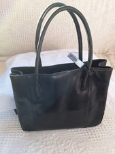 Next Black Leather Handheld Bag,  Used,