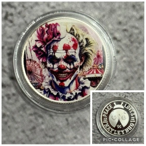 Haley Bug Mint 1/10 oz .999 Silver Round  "THE GRINNING NIGHTMARES” In Capsule