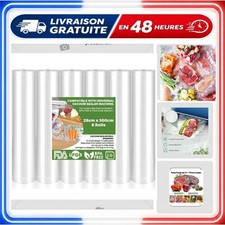 Rouleaux sous vide alimentaire 6 packs 28 x 300 cm sans BPA, pour machine sous