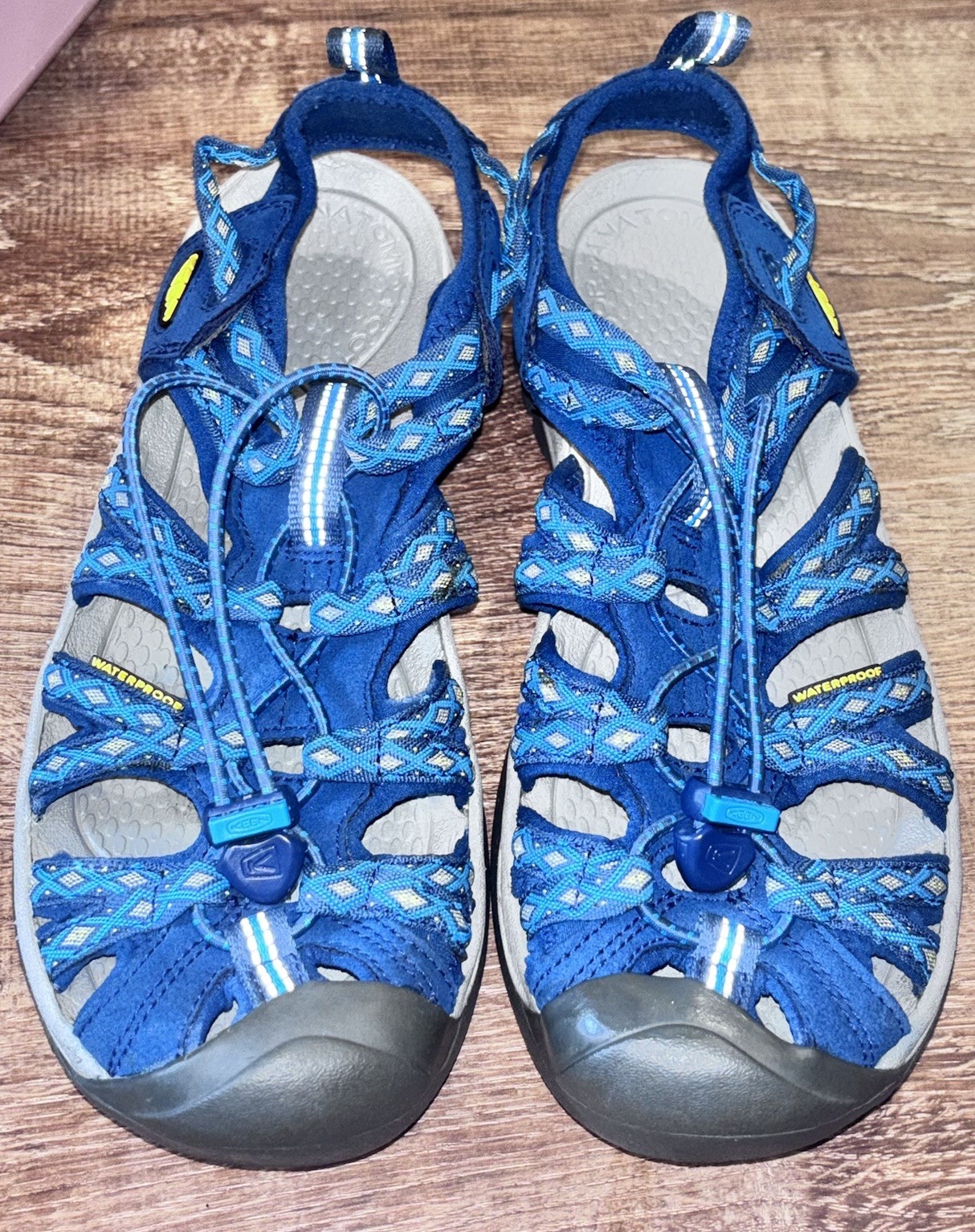 Keen Sandali Donna Whisper Acqua Regolabile Pull Toggle Punta Chiusa Taglia 10