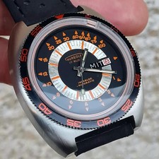 Vintage Aureole Depth Gauge Diver, subacqueo + profondità, Orient Chronoace King Diver