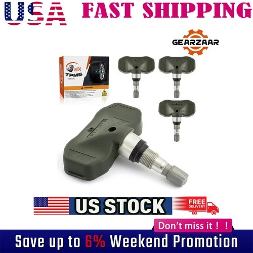 4Pcs Tire Pressure Sensor TPMS for Chevy Colorado GMC Canyon HUMMER H3 15122618