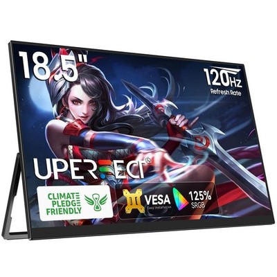 UPERFECT Tragbarer Monitor 18,5 Zoll 1080P LCD Display Mobiler Bildschirm 1500:1