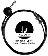Bespoke standard nylon coated multigym cables: 3 cable fitting options available