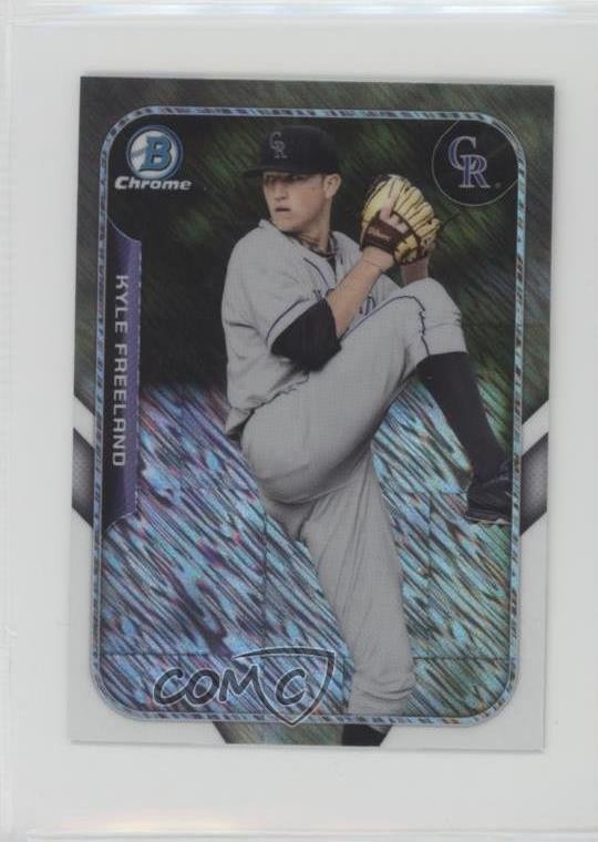 2015 Bowman The Farm's Finest Chrome Mini Shimmer Refractor Kyle Freeland 5i1