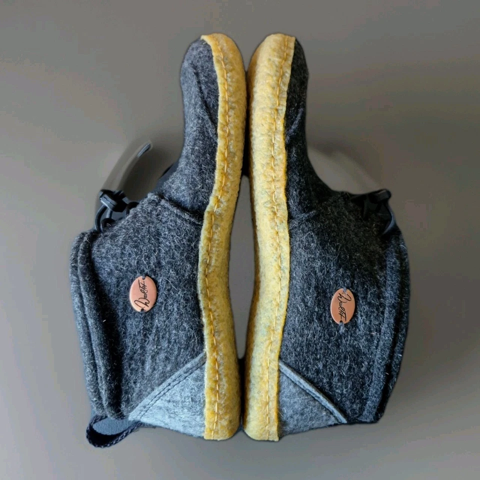 ZAPATILLAS WOOLFIT NÓMADAS/GRIS OSCURO/SUELA DE GOMA NATURAL/VARIAS TALLAS/USADAS Foto 2 de 4