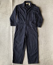 C.E. Schmidt Workwear Coveralls Mens Medium Short Blue Cotton Twill Jumpsuit