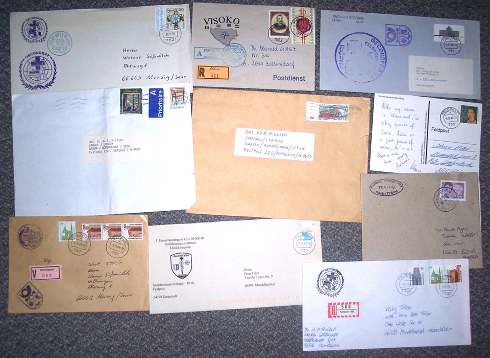 11x UNO Feldpost Peace Keeping Mission SFOR Bosnien Kroatien - Bild 1 von 1