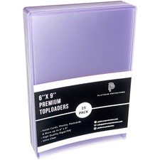 6" x 9" Toploaders for Jumbo Cards, Photos Plastic Rigid Holders - 25pk
