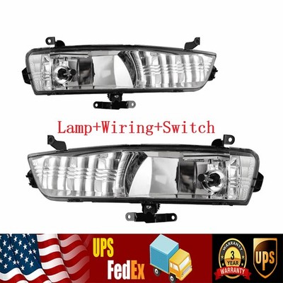 For 2007-2011 Hyundai Accent Clear Lens Pair Fog Light Front Lamp+Wiring+Switch