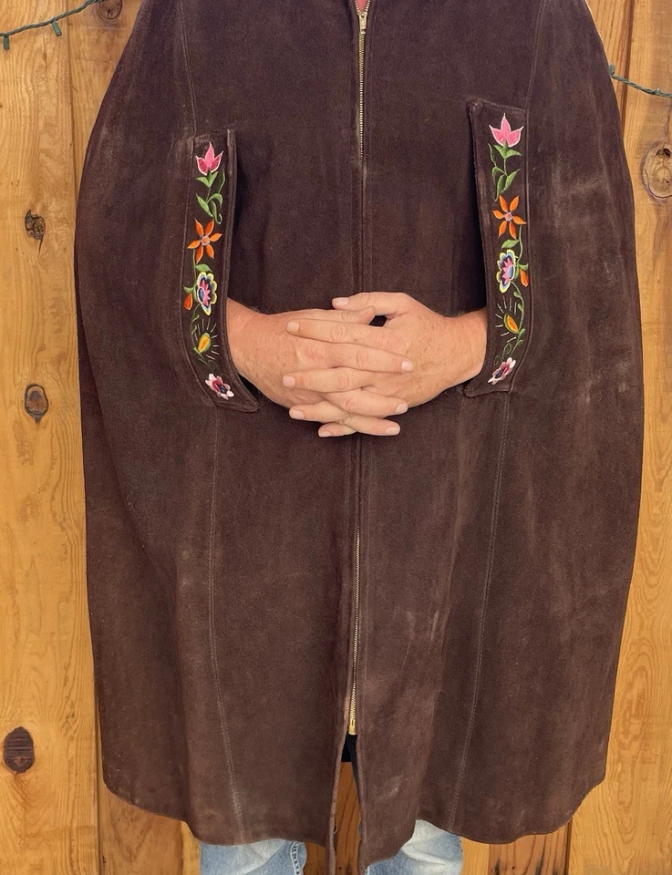 PERSONALIZADO CUERO FANTASÍA CHAL CAPA HALLOWEEN DISFRAZ ESTILO JUEGO DE ROL Foto 3 de 4