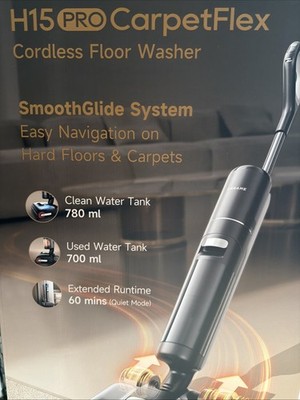 DREAME H15 Pro CarpetFlex Cordless Vacuum Mop Wet Dry Vacuum Cleaner Fast Drying