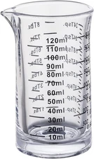 Shot Glass Measuring Cup 4 Ounce/120ML Liquid Heavy High Espresso Glass Cup