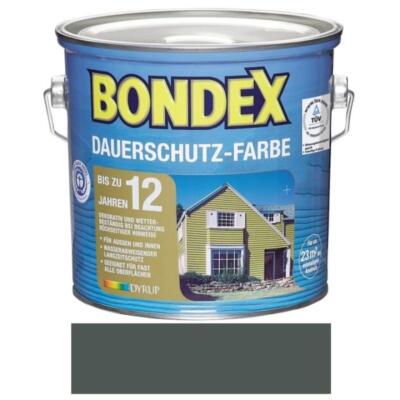 BONDEX Dauerschutzfarbe 2,5 L Basaltgrau - auf Wasserbasis für außen