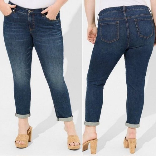 Torrid Women's XT22 Boyfriend Straight Vintage Stretch Mid-Rise Jean - Picture 10 of 10