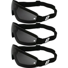 3 SETS BIRDZ WING SKYDIVE SKY DIVING GOGGLES PARAGLIDING UV400 SMOKE