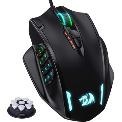 High-Performance Gaming-Maus mit RGB-Beleuchtung - 12.400 DPI präzise Kontrolle