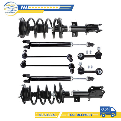Struts For 2009-2014 Nissan Maxima Front Rear Complete Shocks Sway Bar Set