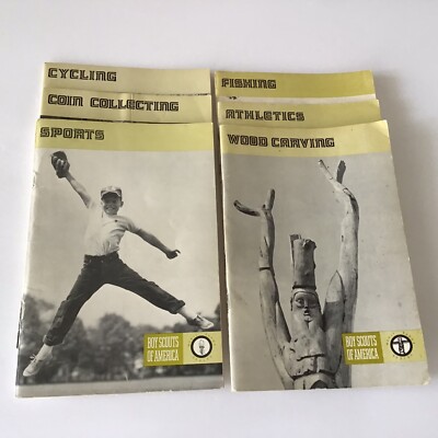 VINTAGE 1970's BSA MERIT BADGE BOOKLETS LOT OF 6