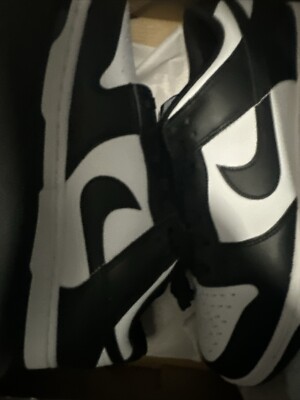 Nike Men's Dunk Low Sneakers Leather Panda Edition Size 10.5 NEW NO BOX!