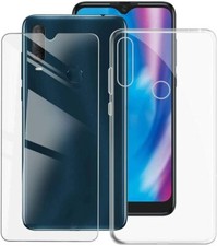 COVER CUSTODIA TRASPARENTE  + PELLICOLA VETRO TEMPERATO PER Alcatel 1 SE 2020 