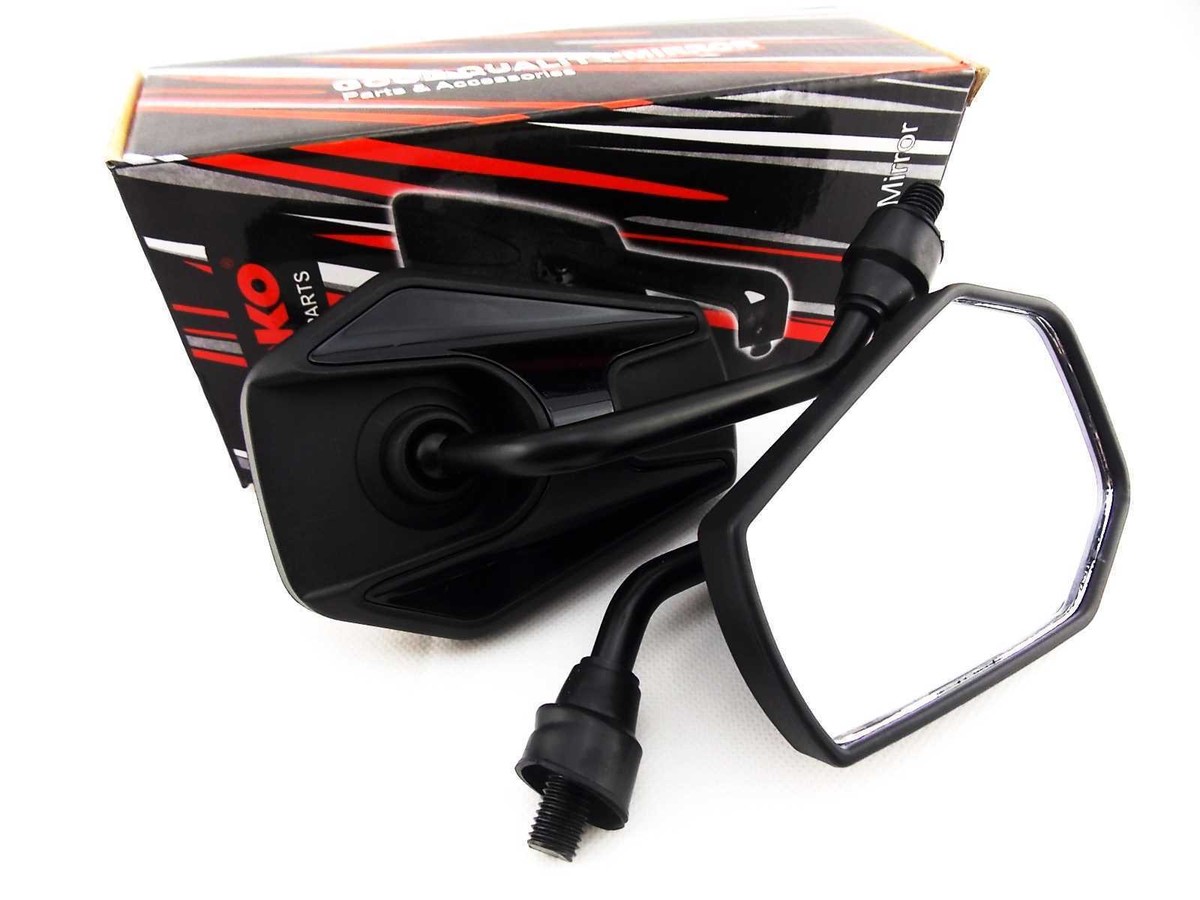 SUZUKI GT380 72-78 BLACK HEX SOKO MIRRORS | eBay SUZUKI GT380 72-78 BLACK HEX SOKO MIRRORS | eBay