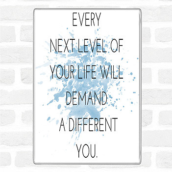Demand A Different You Inspirierendes Zitat Jumbo Kühlschrankmagnet
