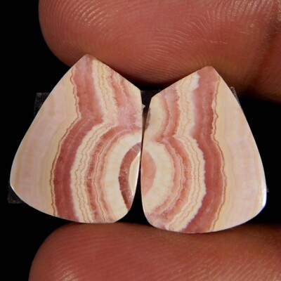 14.25Cts. Natural Gorgeous RED Rhodochrosite Pair Fancy Cabochon Loose Gemstone