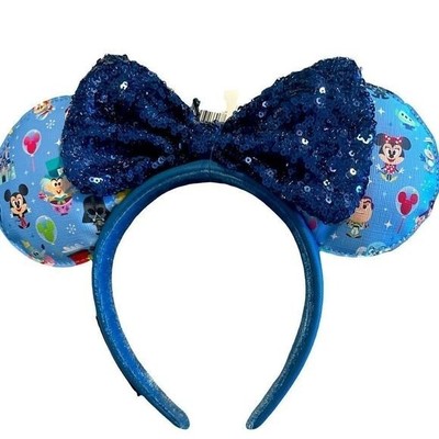 NWT Disney Parks Character Loungefly Ears New Blue Disney Parks Loungefly Minnie Ear Headband at Walt  main image 3