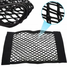 Car Seat Back Rear Trunk Net Mesh Storage Bag Double Layer Pocket Auto Organizer