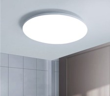 36W Flush Mount LED Bulkhead Ceiling Light, Waterproof, 23cm Diameter, Bathroom