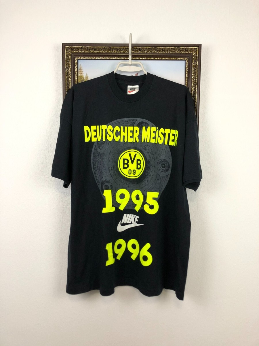 Vintage Nike 1995 Borussia Dortmund Football Shirt Deutscher