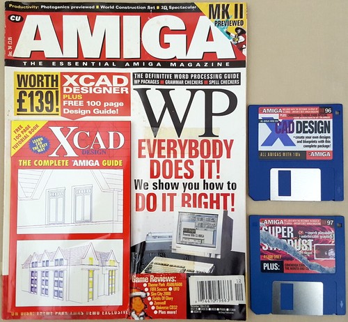 Revista CU Amiga con discos © 1994 diciembre DISEÑO XCAD con folleto - Juego SUPER STARDUST