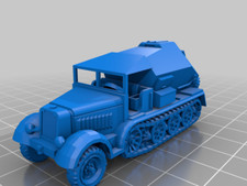28mm/ 1:56th Resin WW2 Sd.Kfz 7/3 feuerleitpanzer