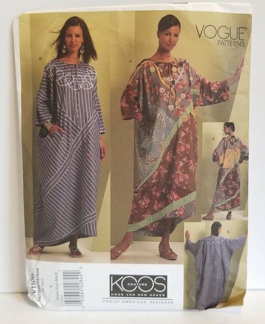 Koos Van Den Akker Vogue V1106 Pattern Caftan Pullover Loose Fit Size Xsm Sml Me For Sale Online