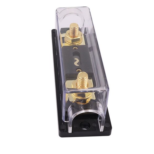2x 300A Gold ANL Fuse Holder 2/0 or 1/0 0 Gauge AWG W/300Amp Fuse Block Fuse Box - Picture 6 of 10