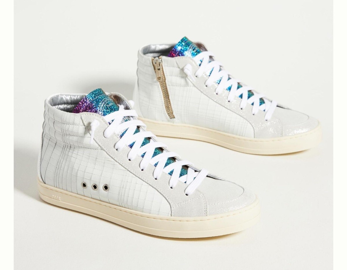 P448 Woman's Skate High-Top Sneakers colorful shoes SZ