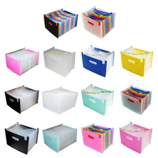 Multi-purpose Standing Document Folder Expandable File Folder with Index Tabs