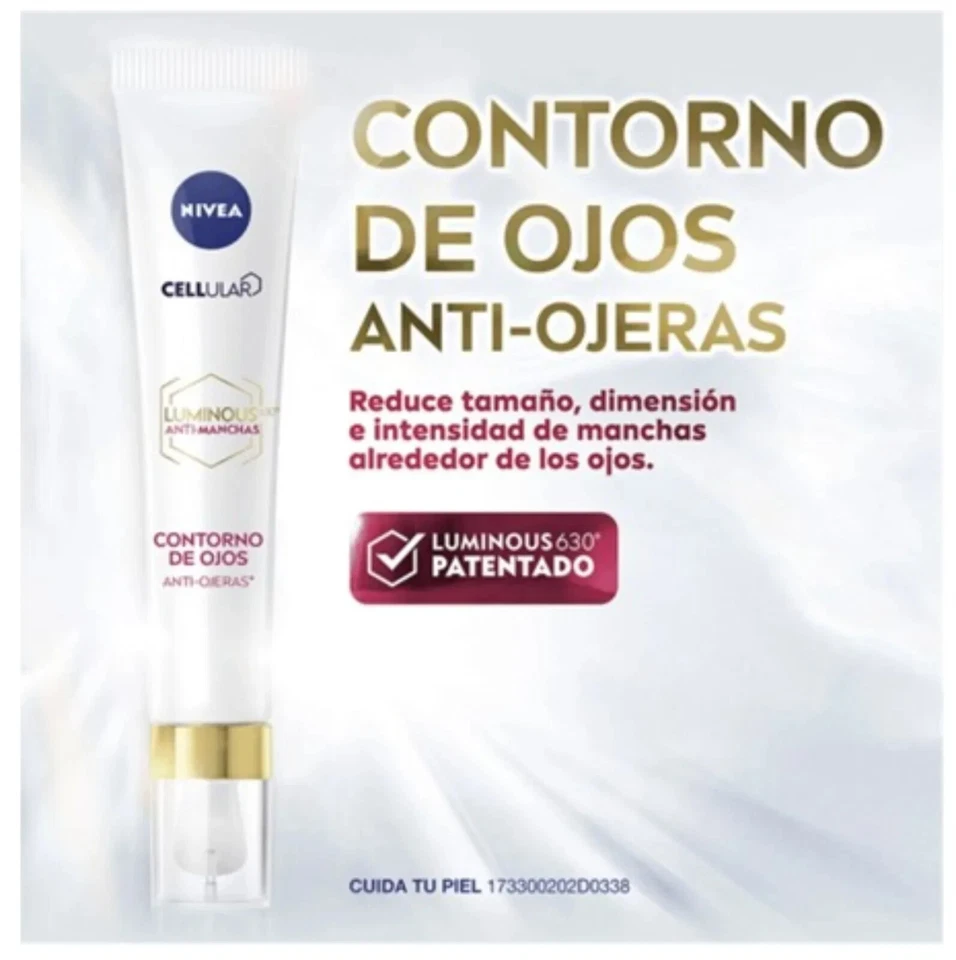 NIVEA Luminous630 Anti-Manchas Contorno de Ojos Anti-Ojeras (15 ml) -Enriquecido Foto 4 de 4